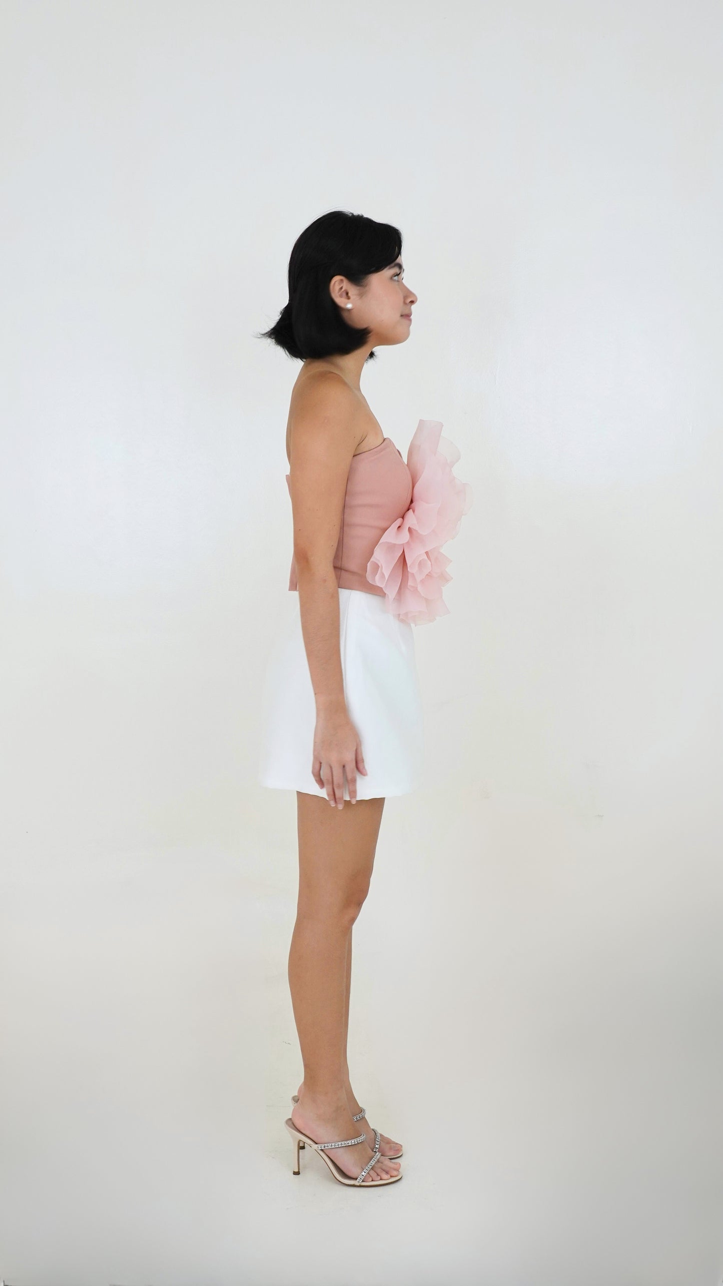 Roni Yu | Fleur top & mini skirt set