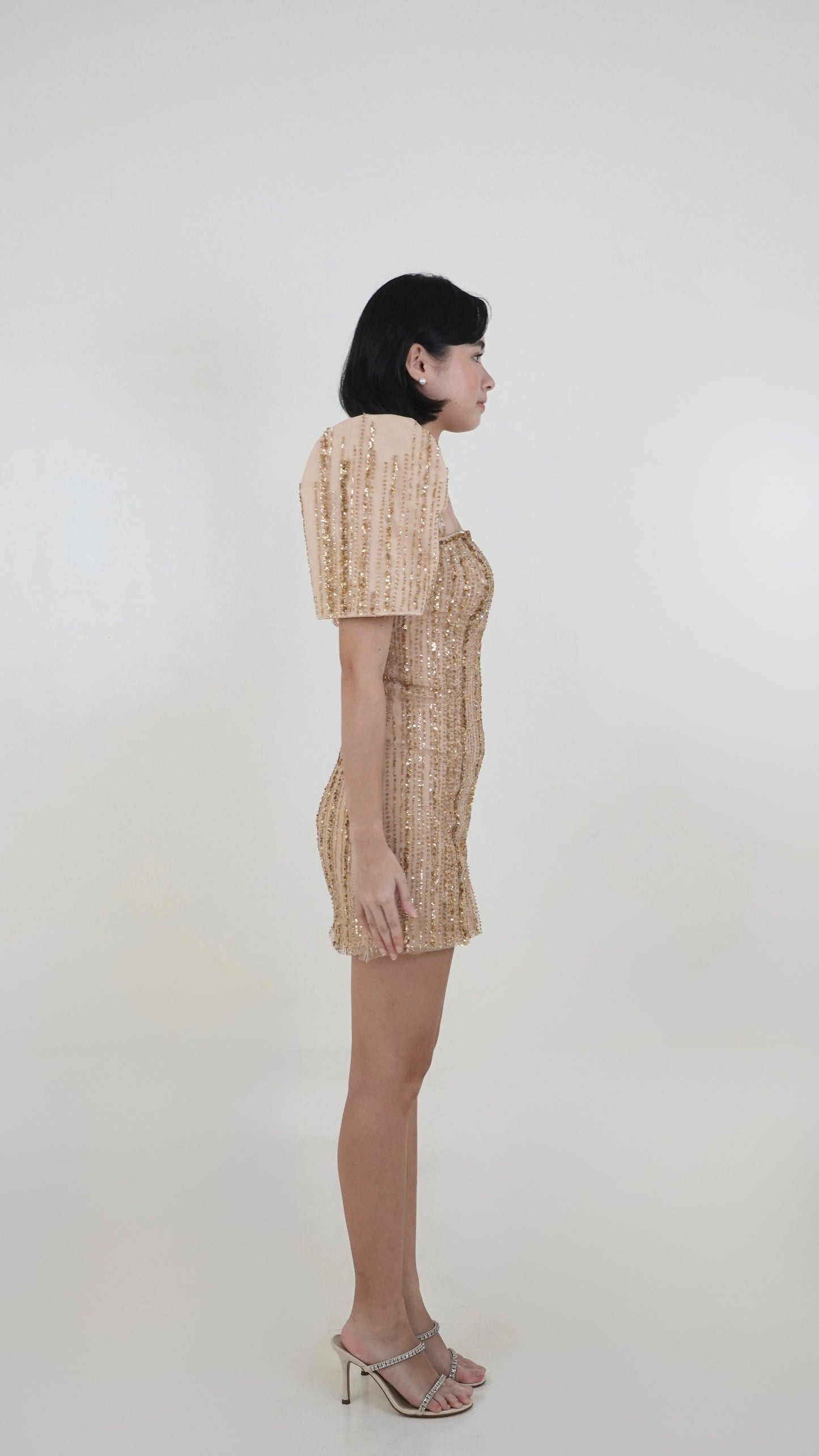 Marchessa Notte | Strapless embellished tulle Terno