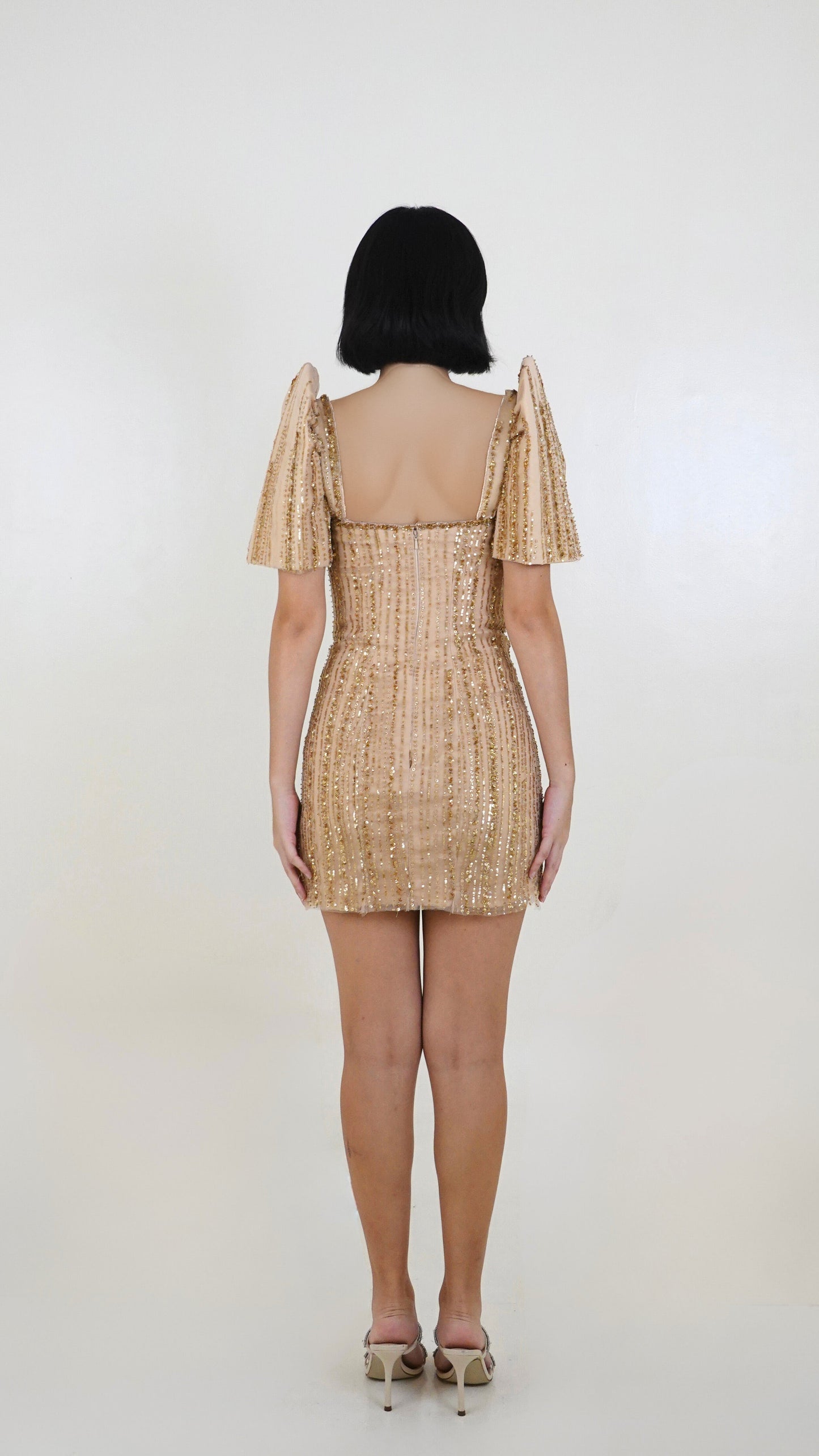 Marchessa Notte | Strapless embellished tulle Terno