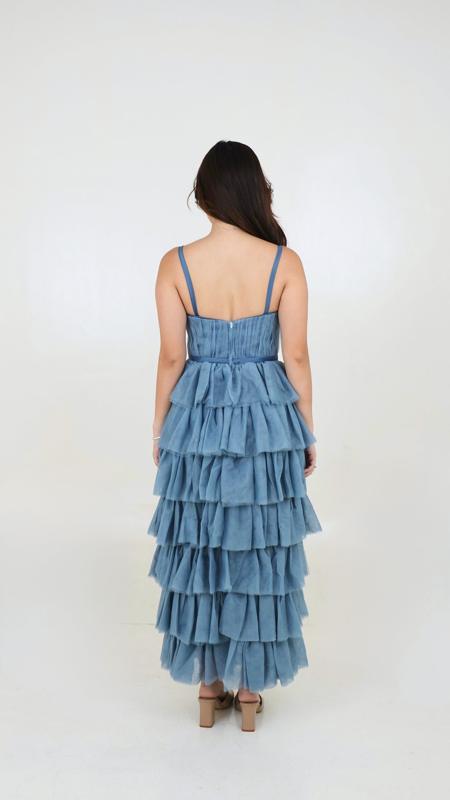 Allen Soco Valeriano | Blue tulle Dress