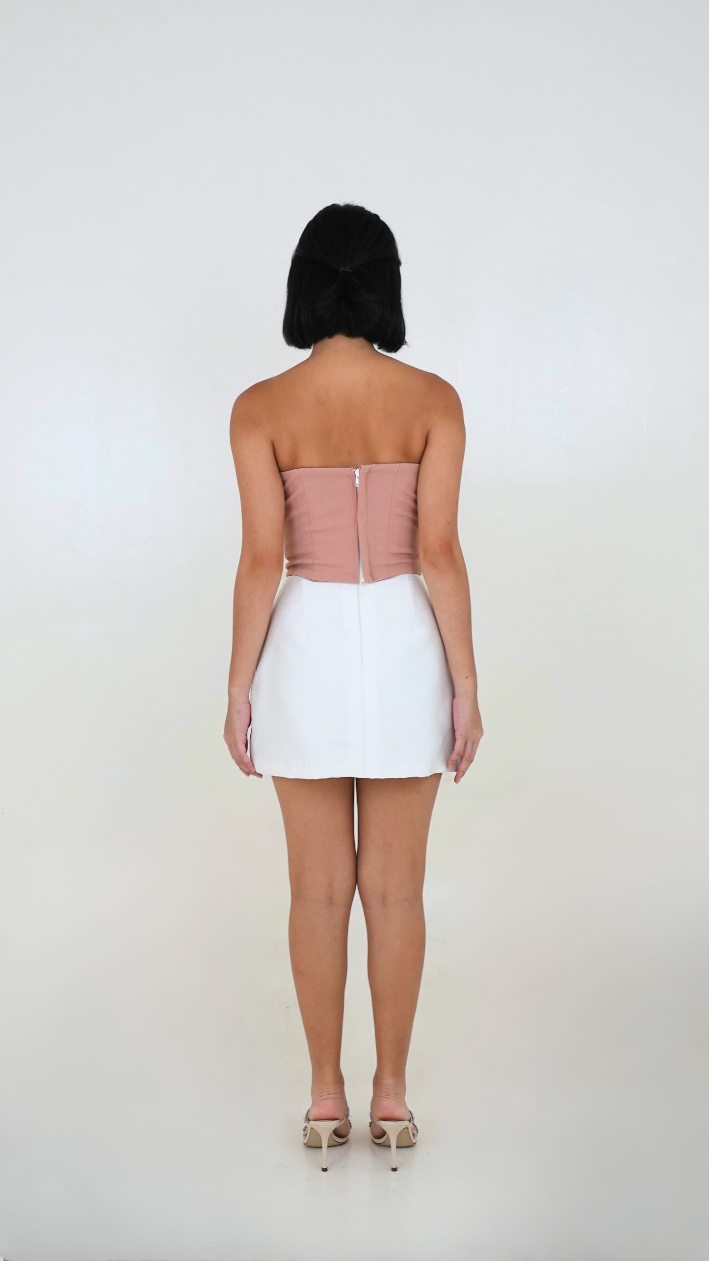 Roni Yu | Fleur top & mini skirt set