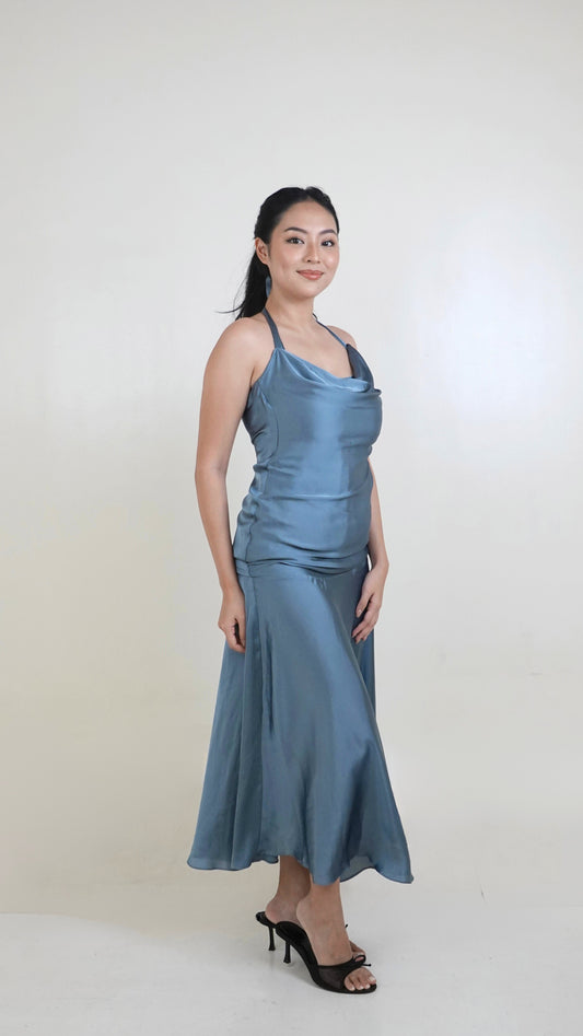 Jun Escario | Halter Backless Dress