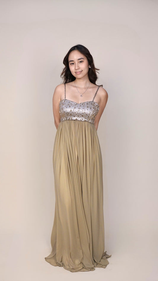 Empire waist gown