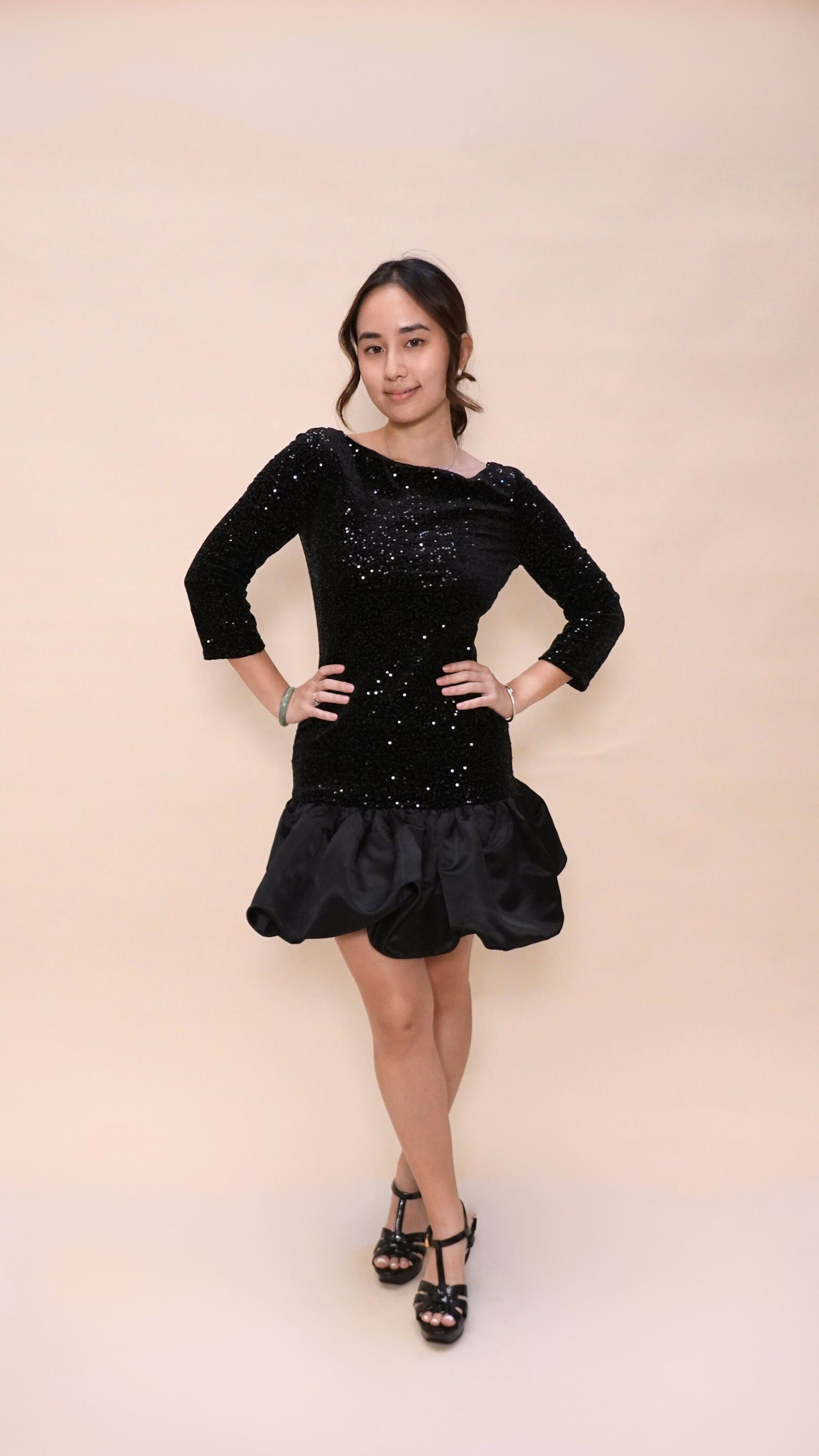 ZARA | Sequin cocktail dress