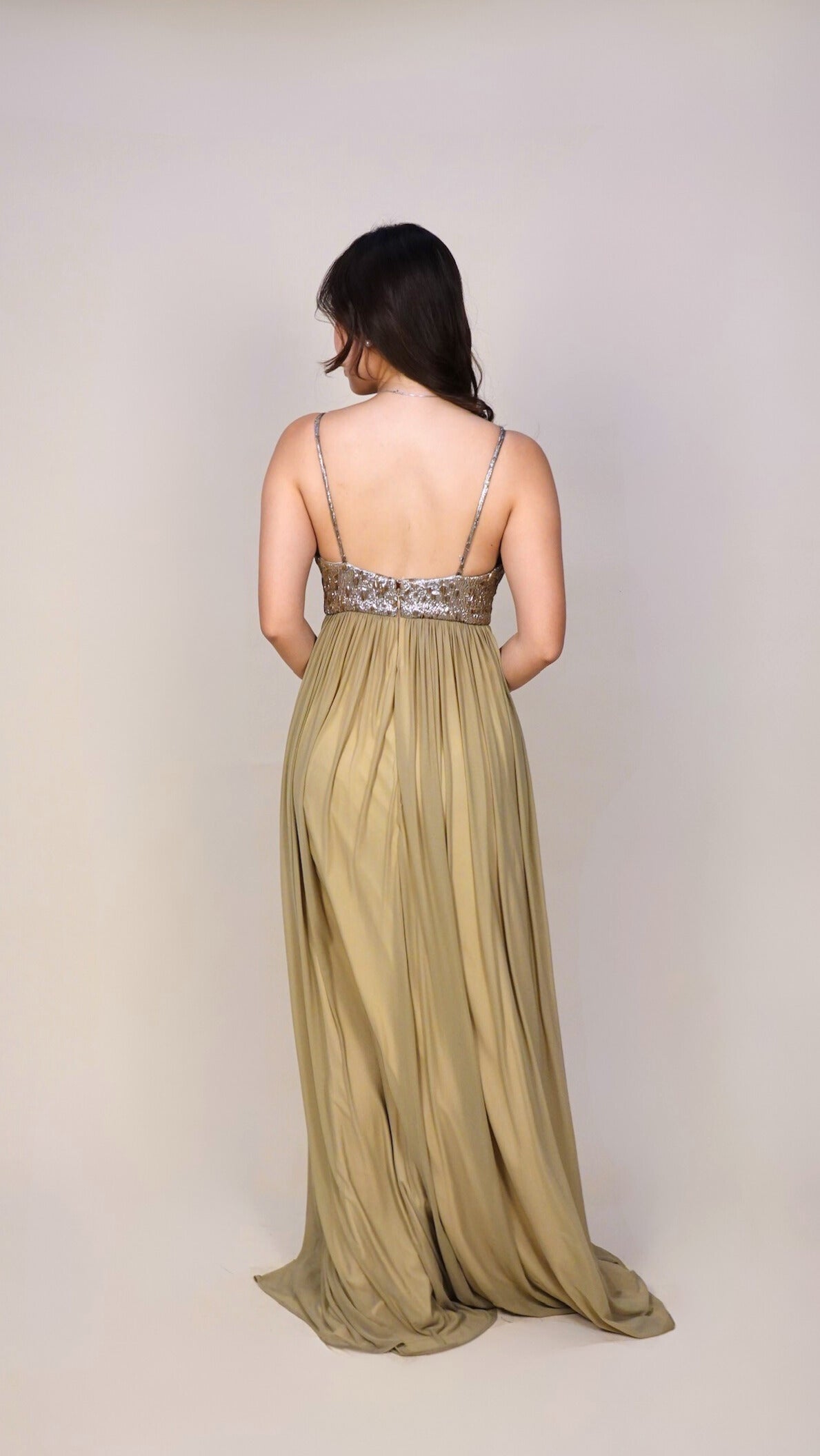 Empire waist gown
