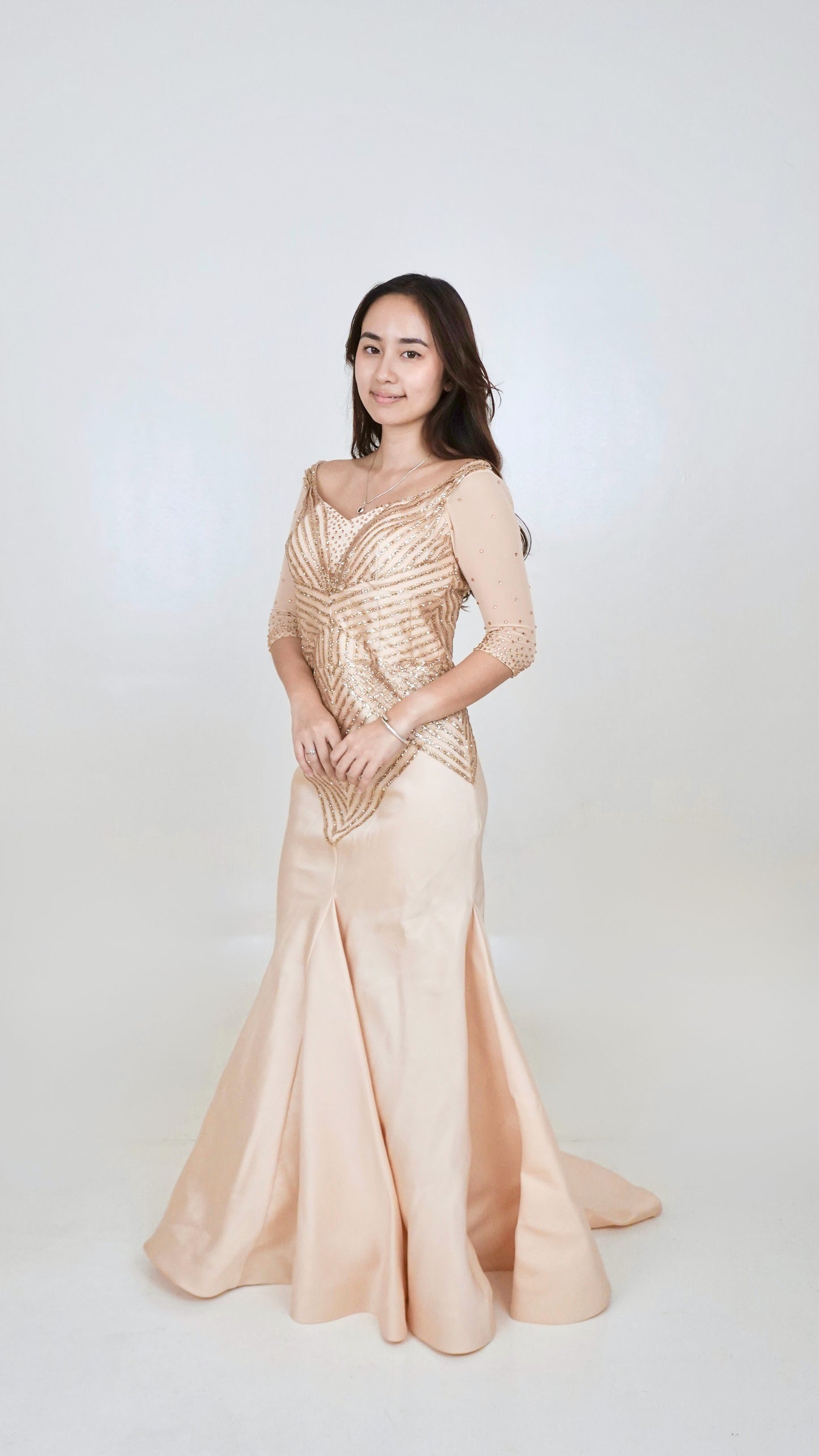Jun Escario | Beaded Mermaid Gown