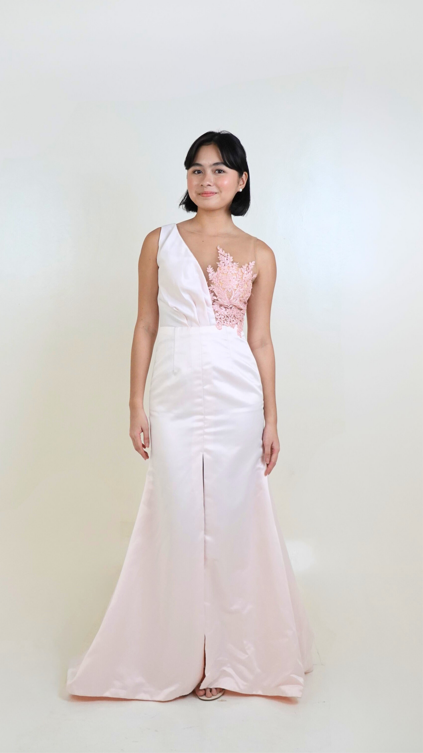 Jun Protacio | One Sided Lace Dress