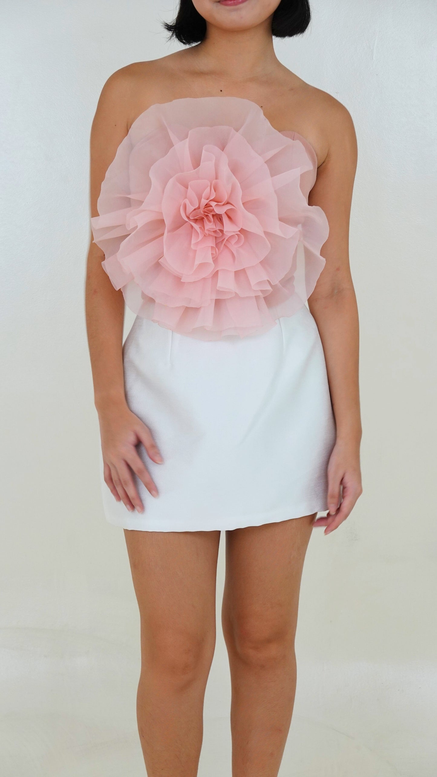 Roni Yu | Fleur top & mini skirt set