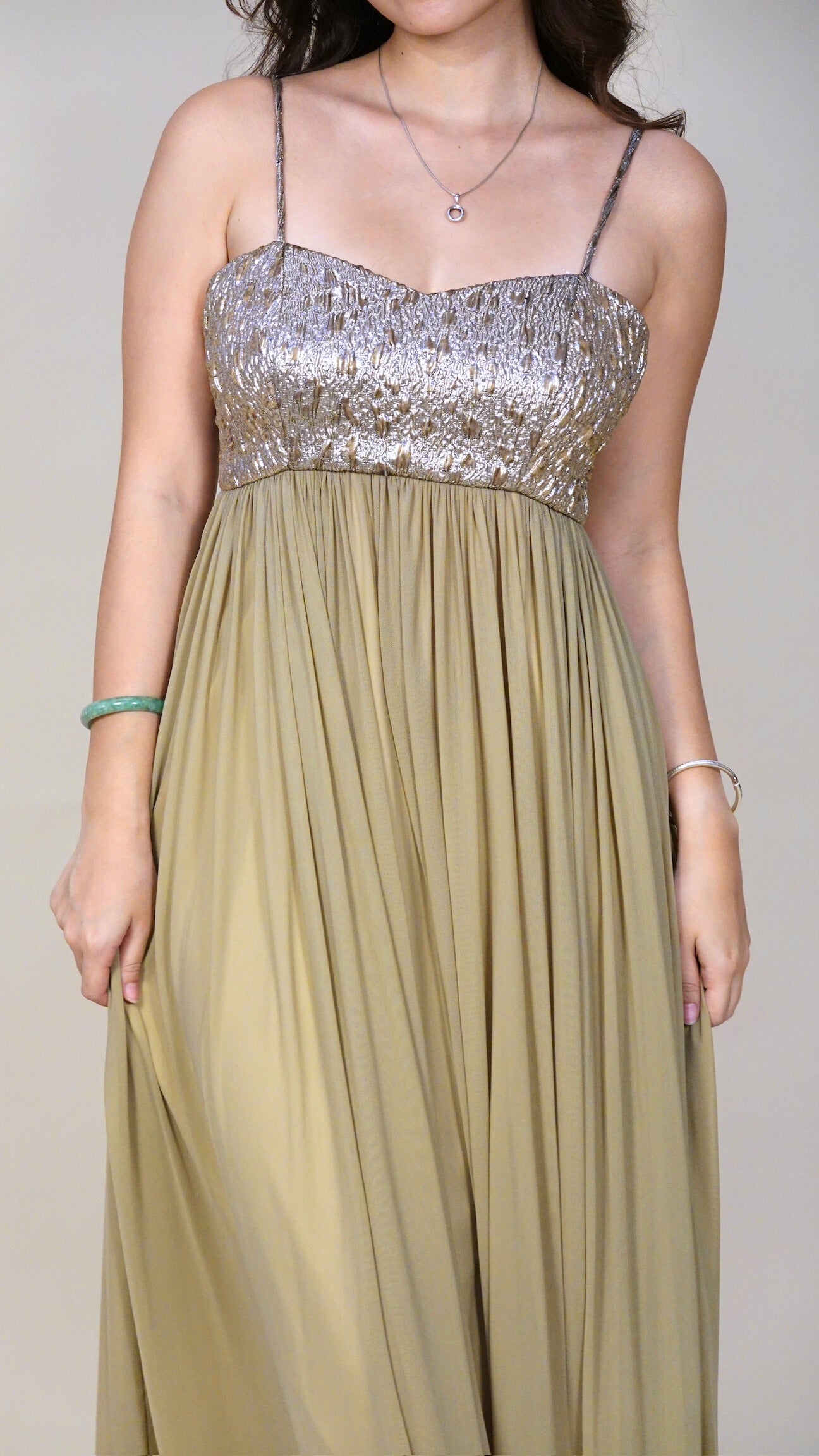 Empire waist gown