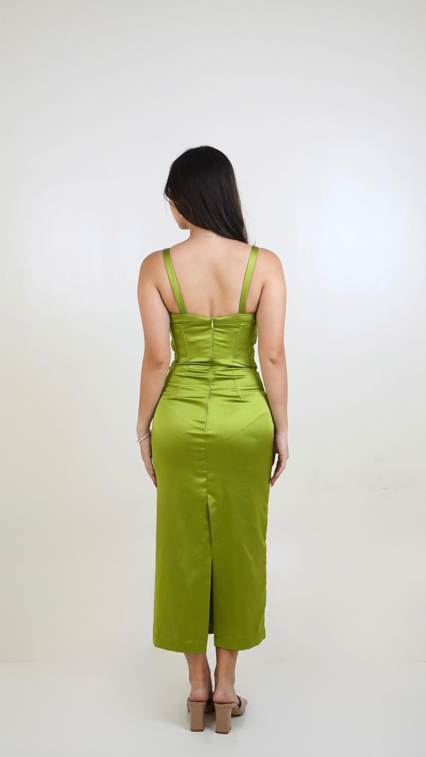 Zara | Satin Midi Dress