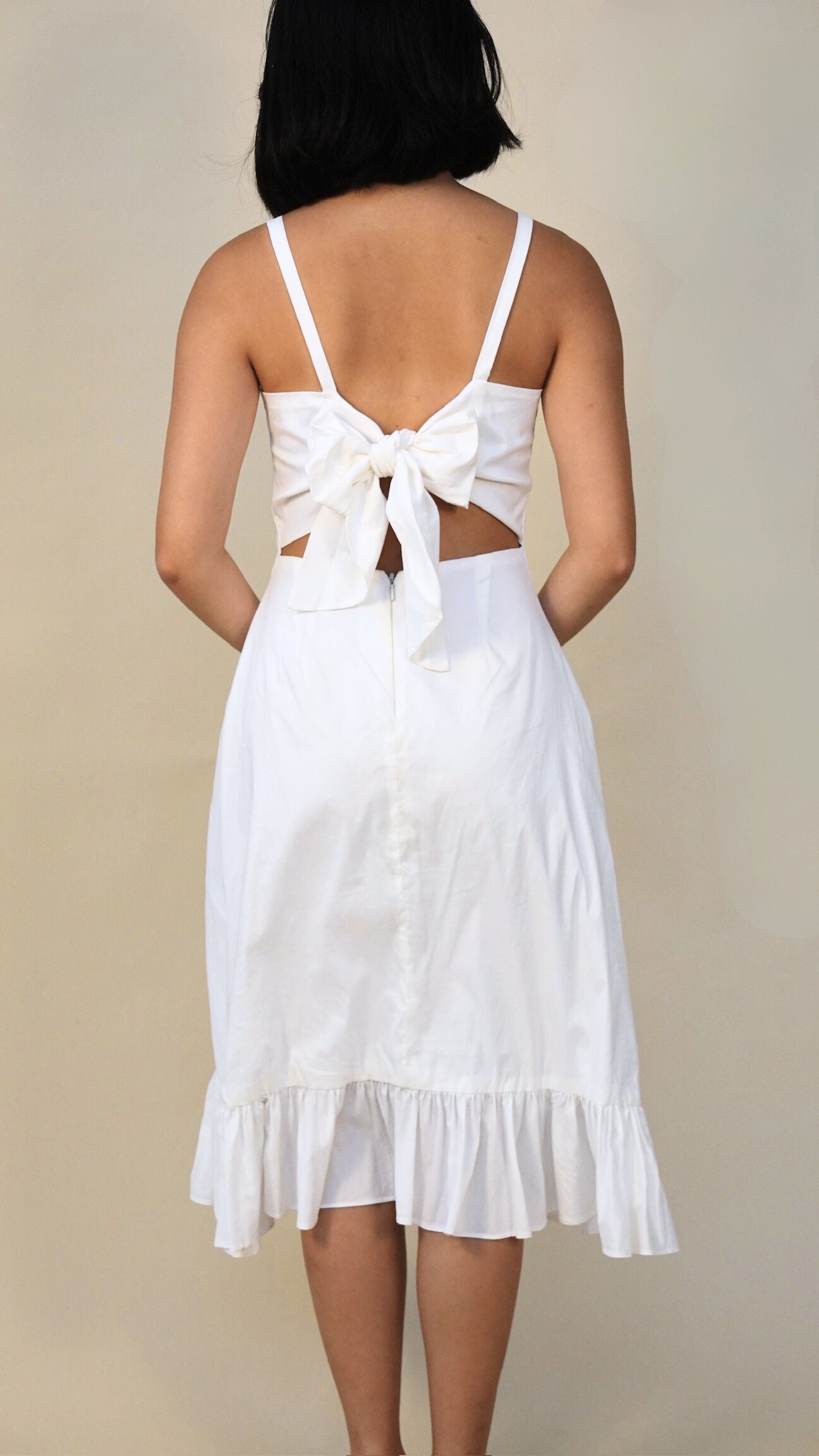 Patrice Uytengsu | Ruffle hem midi dress