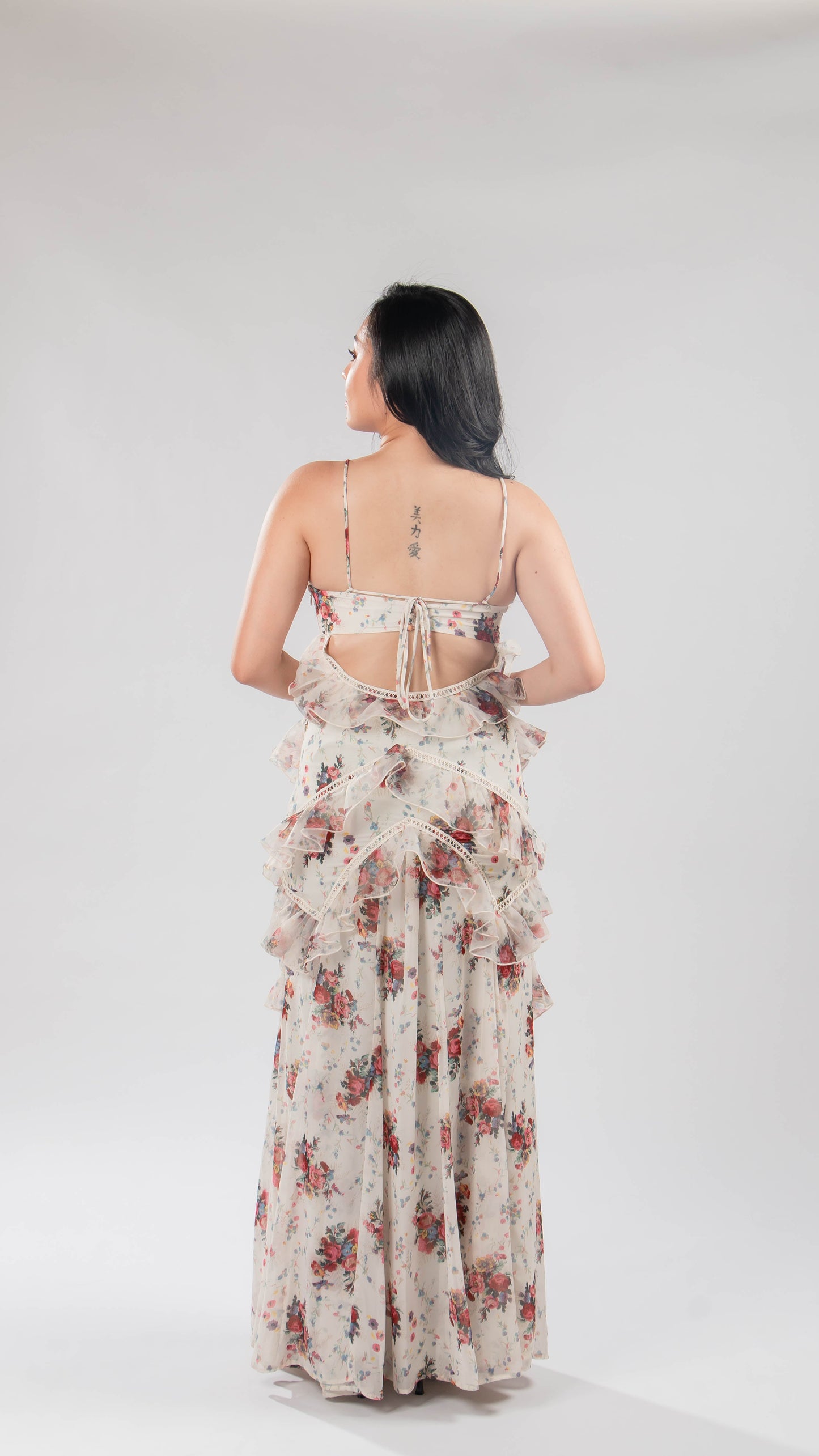 ASOS | Luxe ruffle maxi dress
