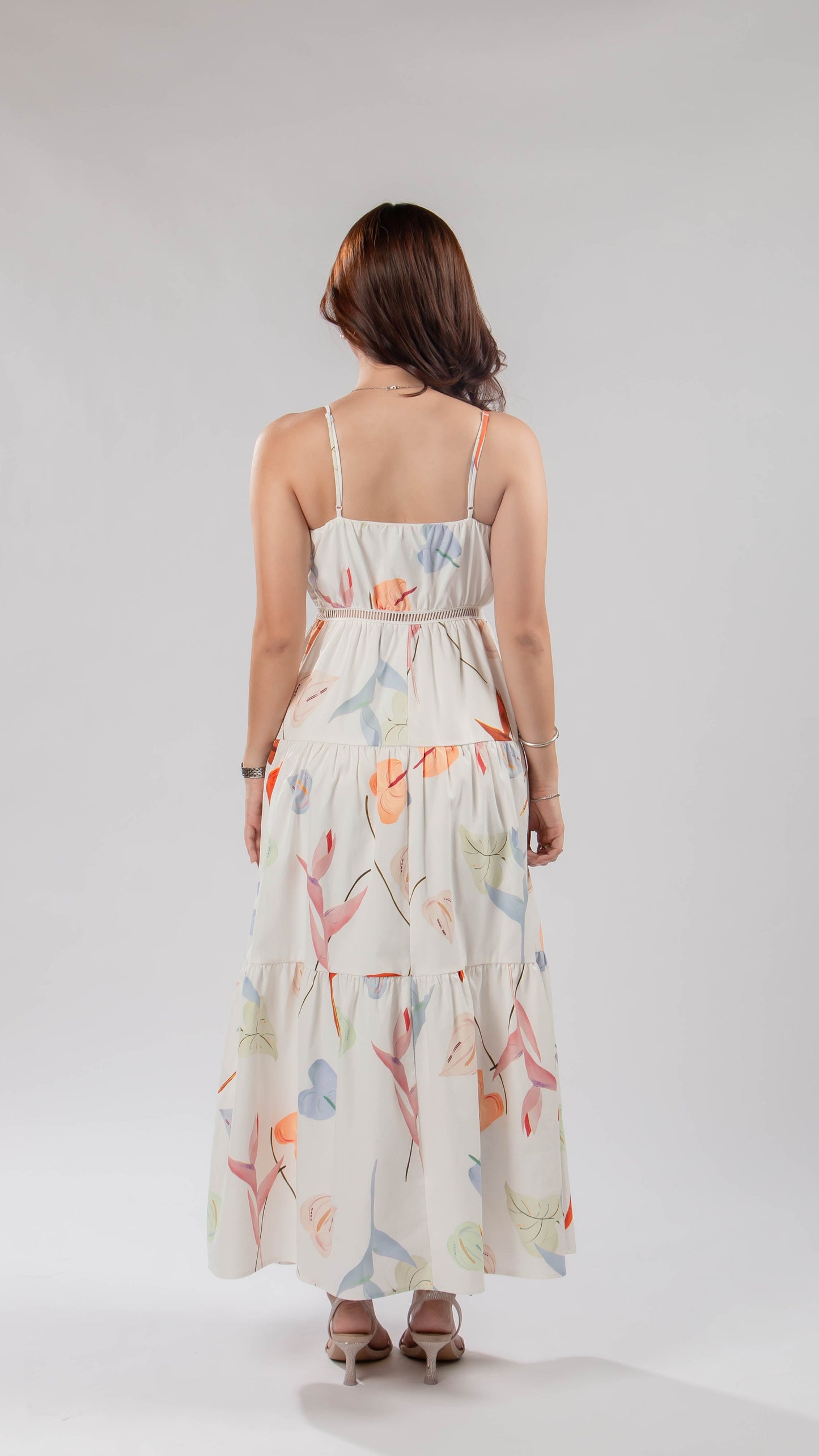 Love, Bonito | Tiered crinkle maxi dress