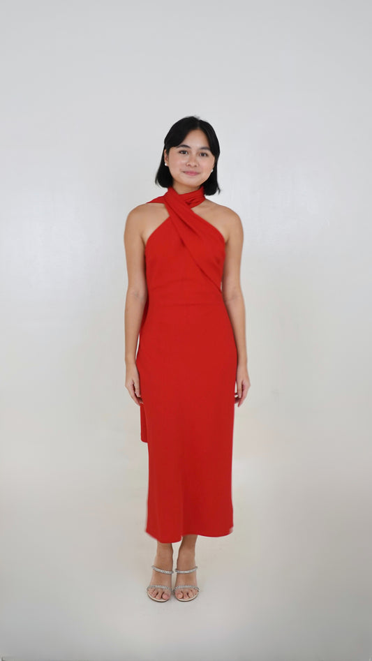 Love, Bonito | Halter midi dress