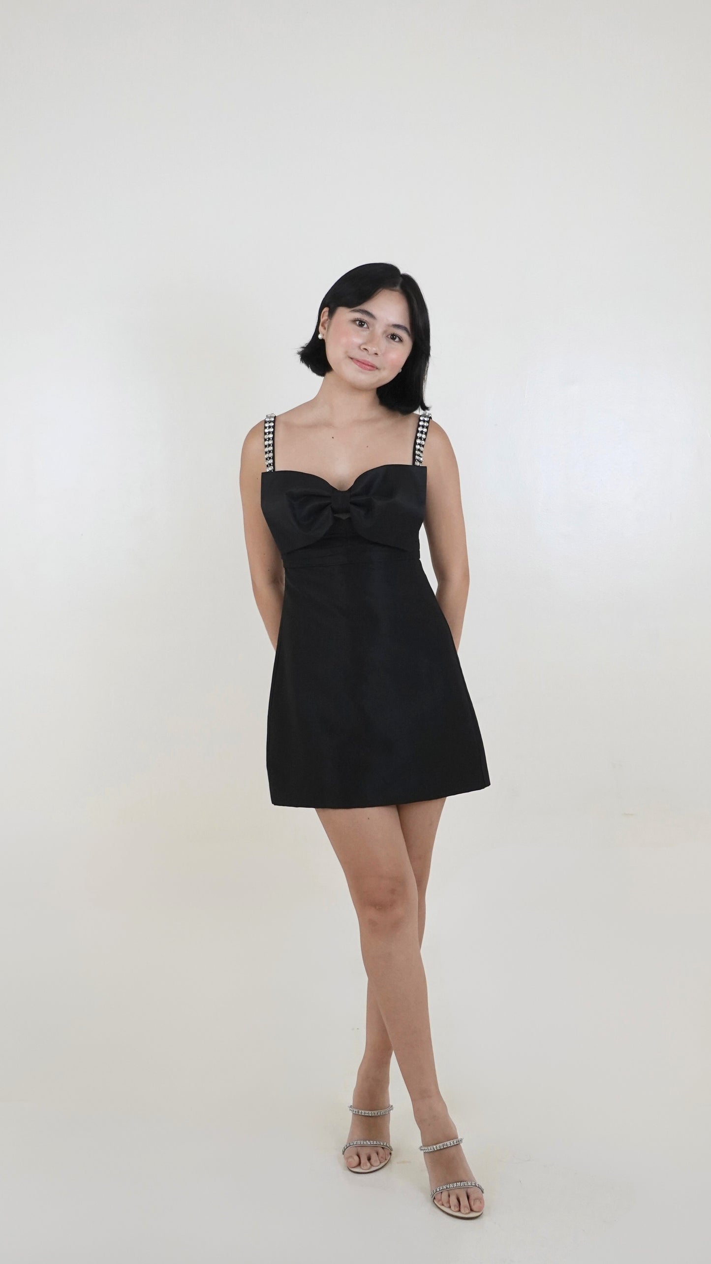 Self Portrait | Taffeta Bow Mini Dress