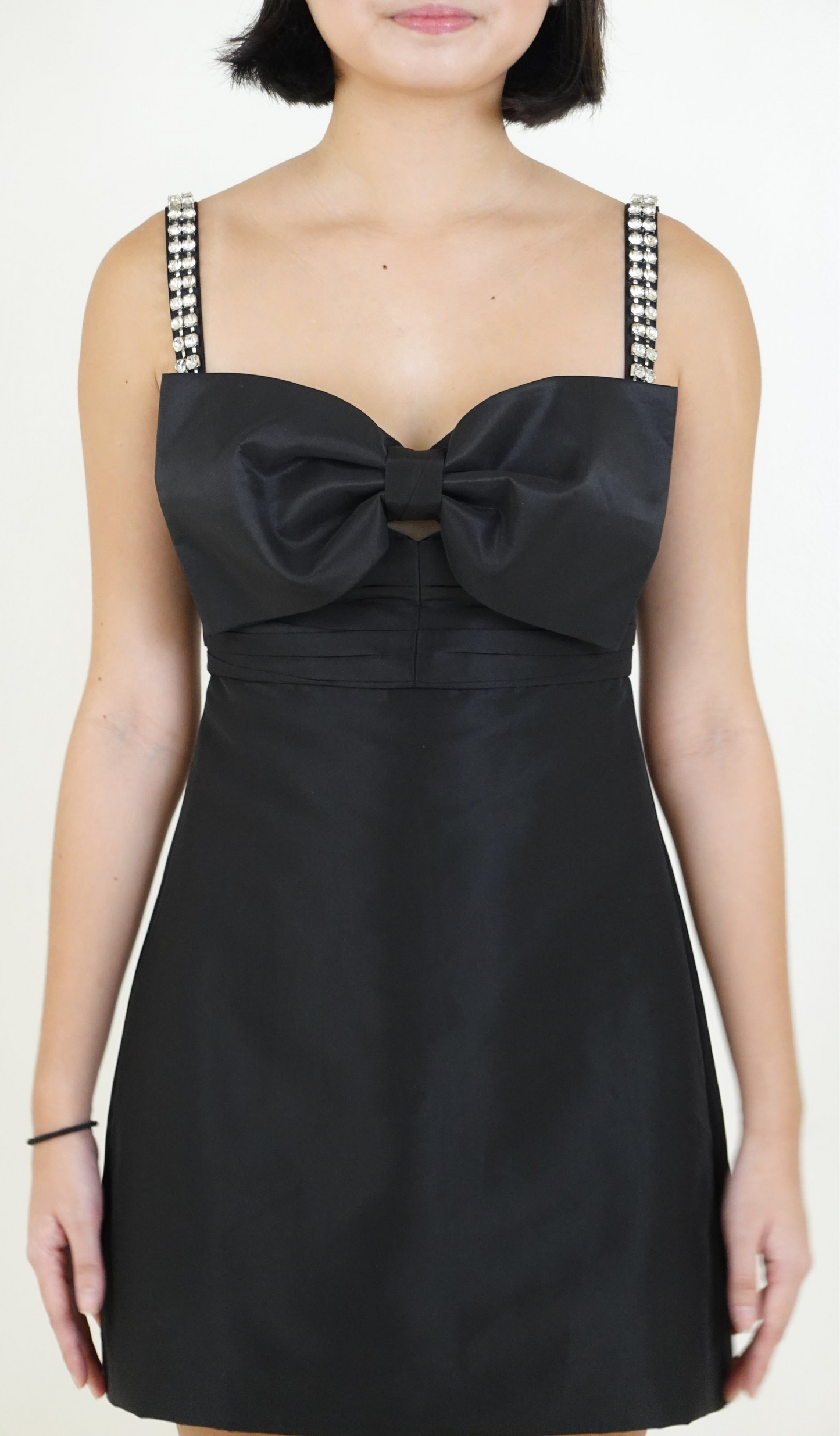 Self Portrait | Taffeta Bow Mini Dress
