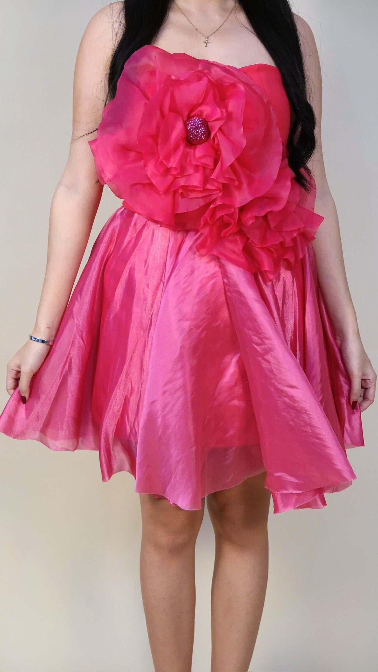 Roni Yu | Flower top and skirt set