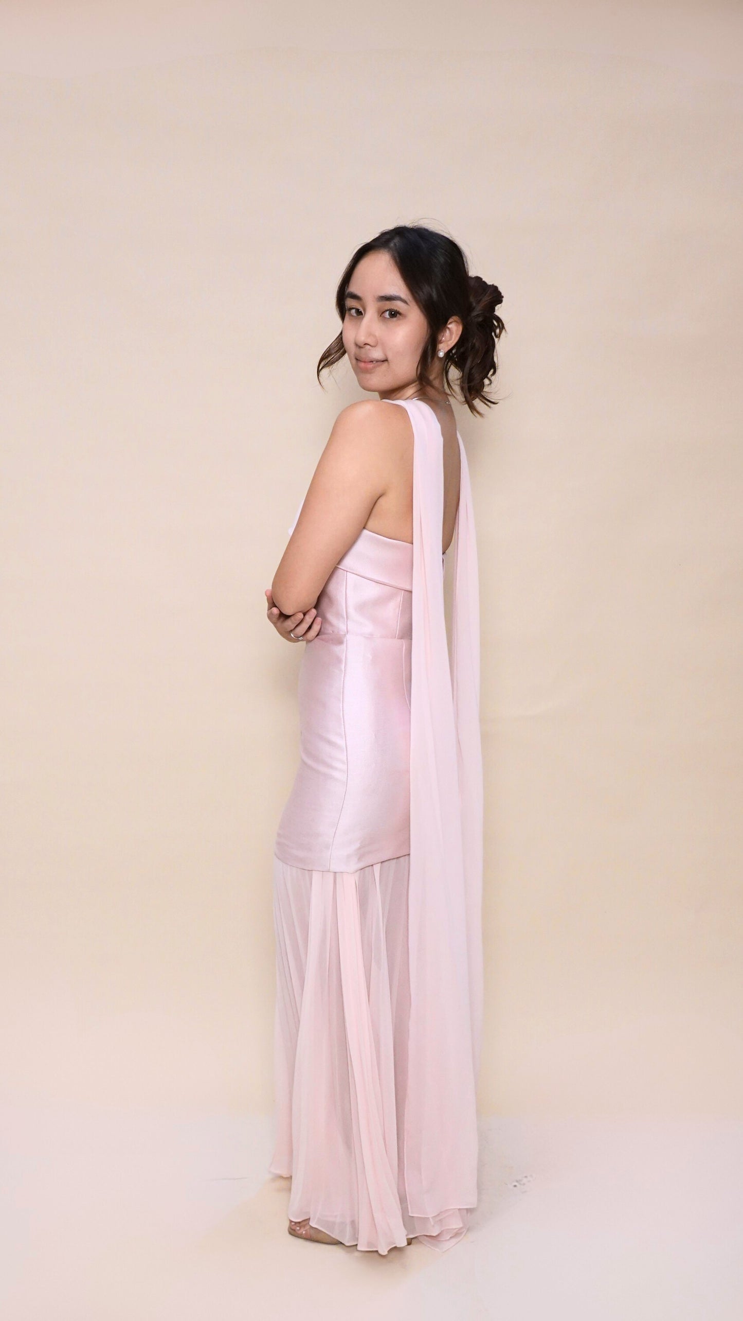 Mike Yapching | 3pc tube gown with sash