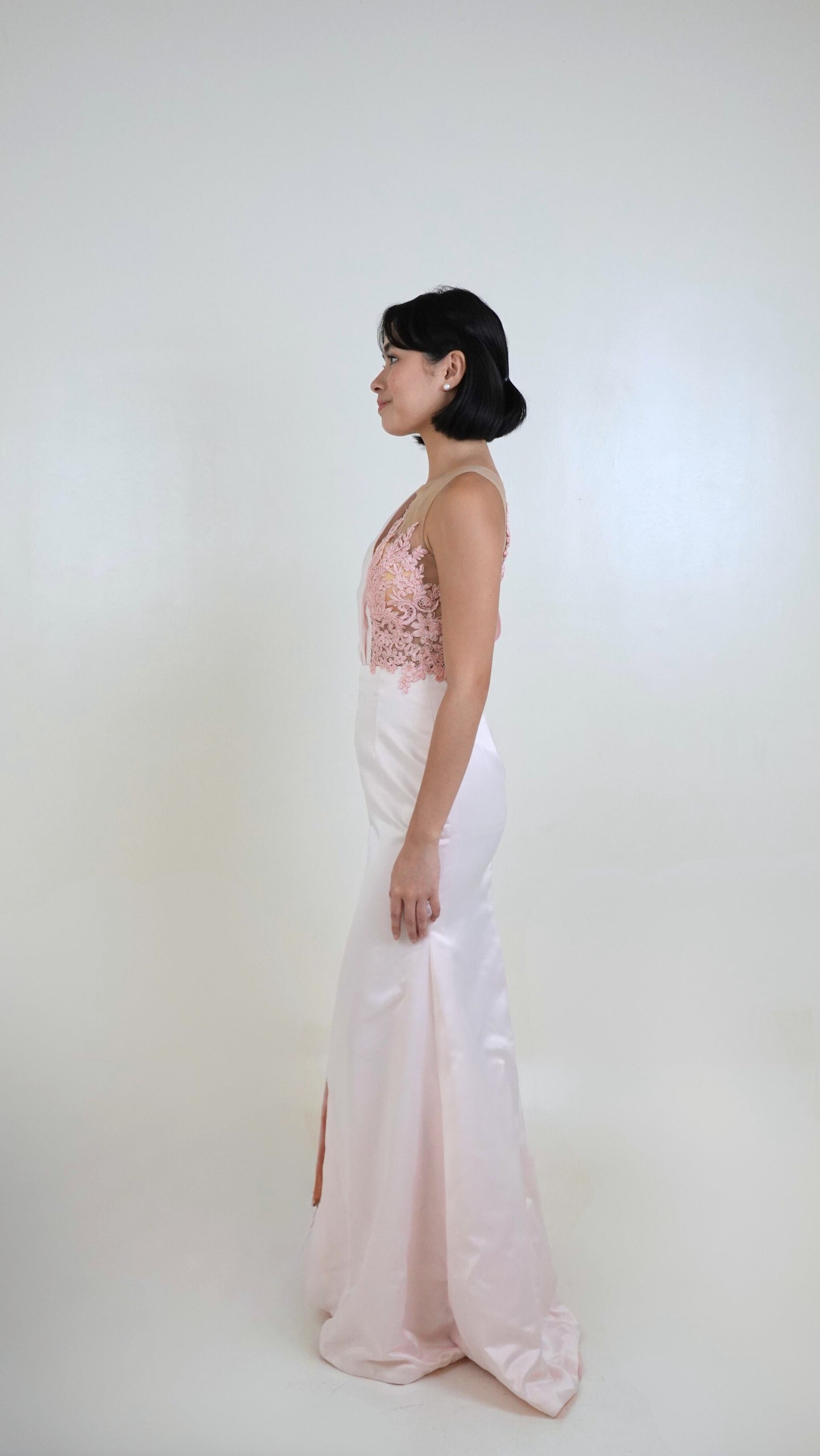 Jun Protacio | One Sided Lace Dress