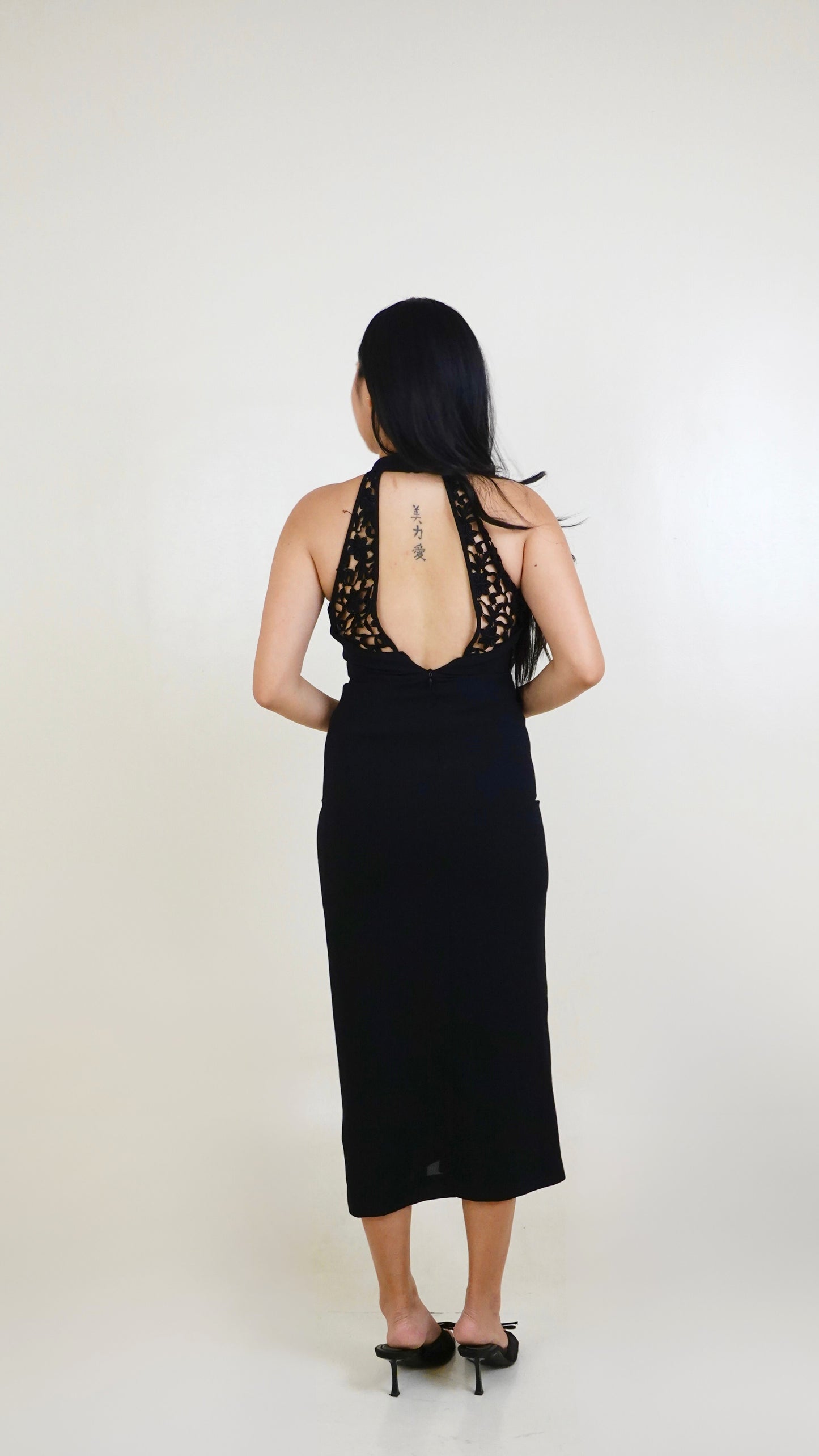 Laundry by Shelli Segal | Lace back halter Dress