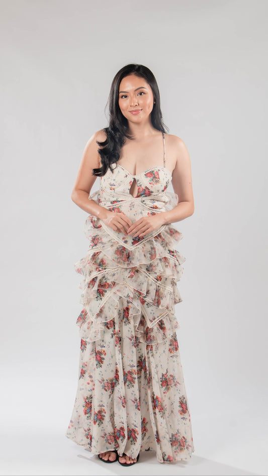 ASOS | Luxe ruffle maxi dress