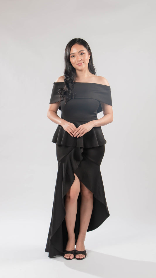 Off shoulder mermaid gown