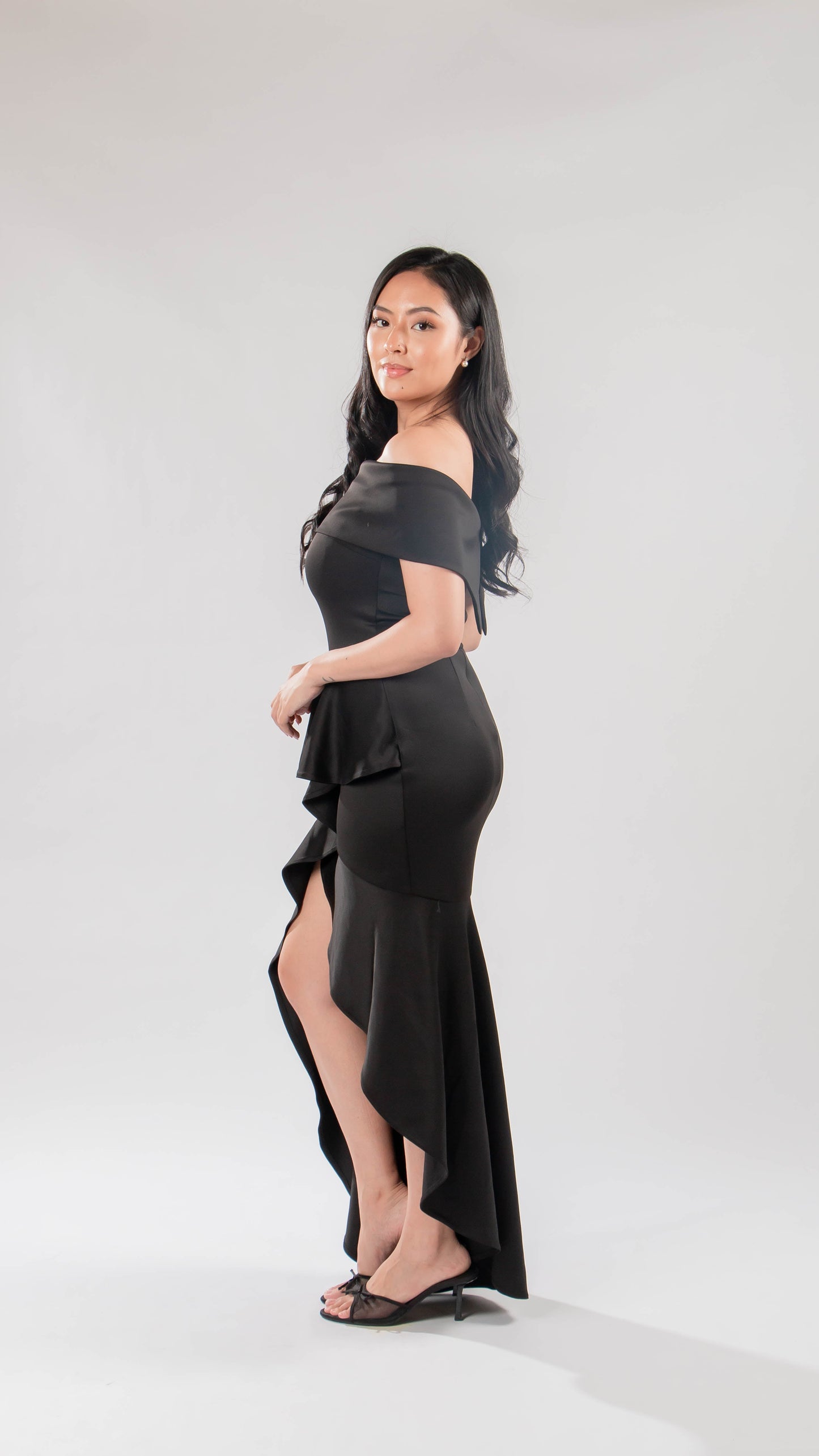 Off shoulder mermaid gown