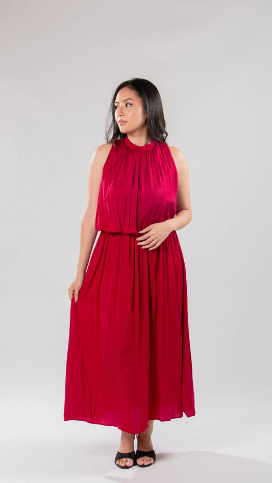 ZARA | Pleated dress
