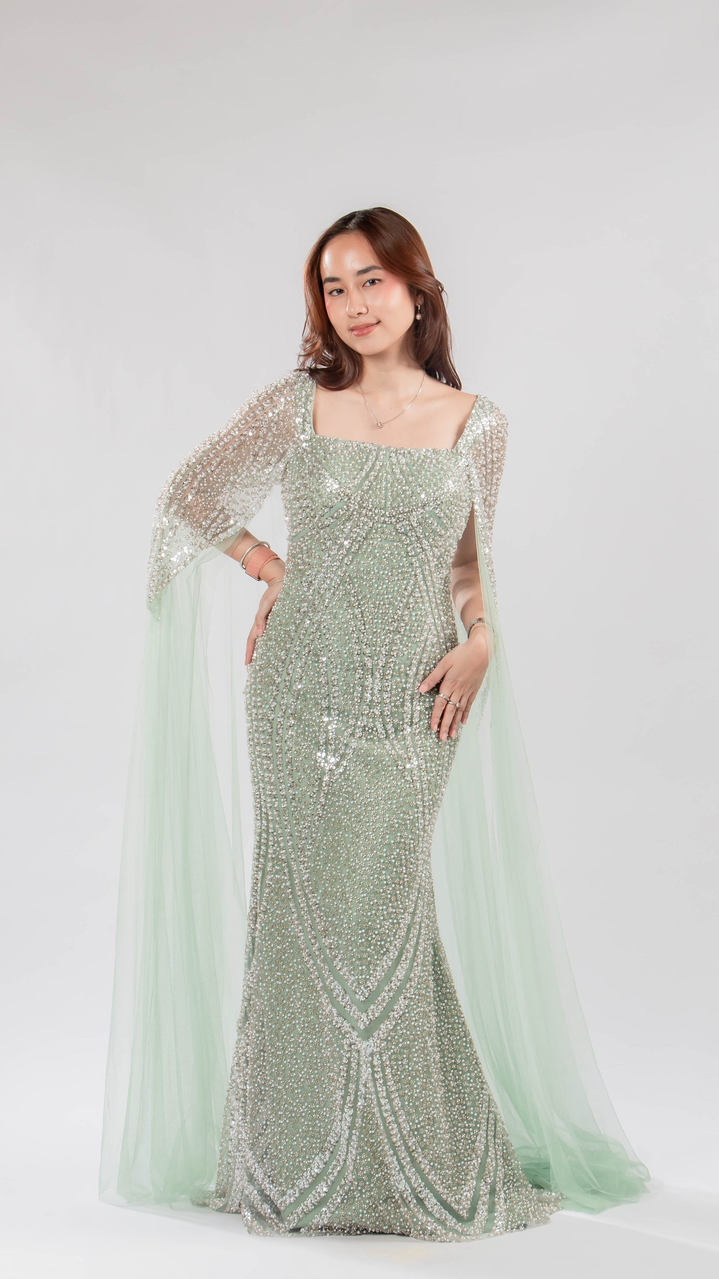Allen Soco | Fully beaded gown