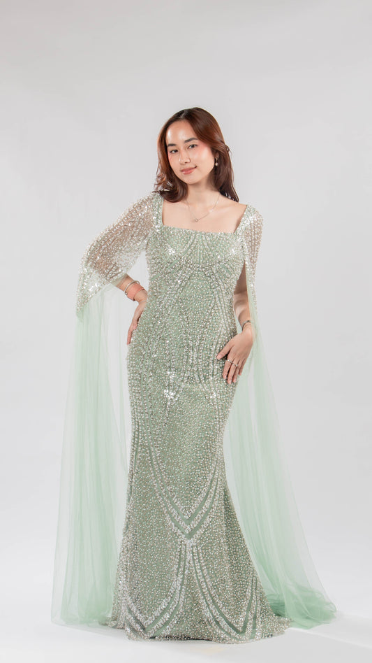 Allen Soco | Fully beaded gown